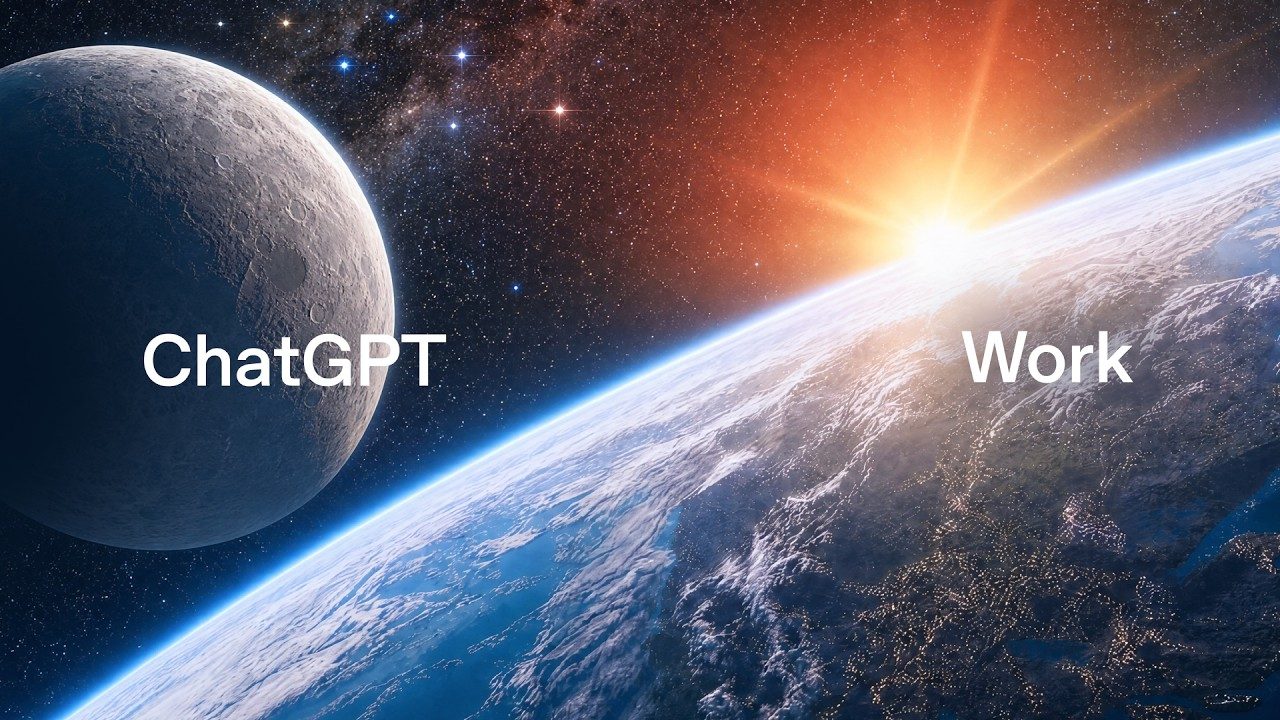 Still from OpenAI's "Introducing ChatGPT Work" launch video, announcing the merged ChatGPT desktop app powered by Codex and GPT-5.6