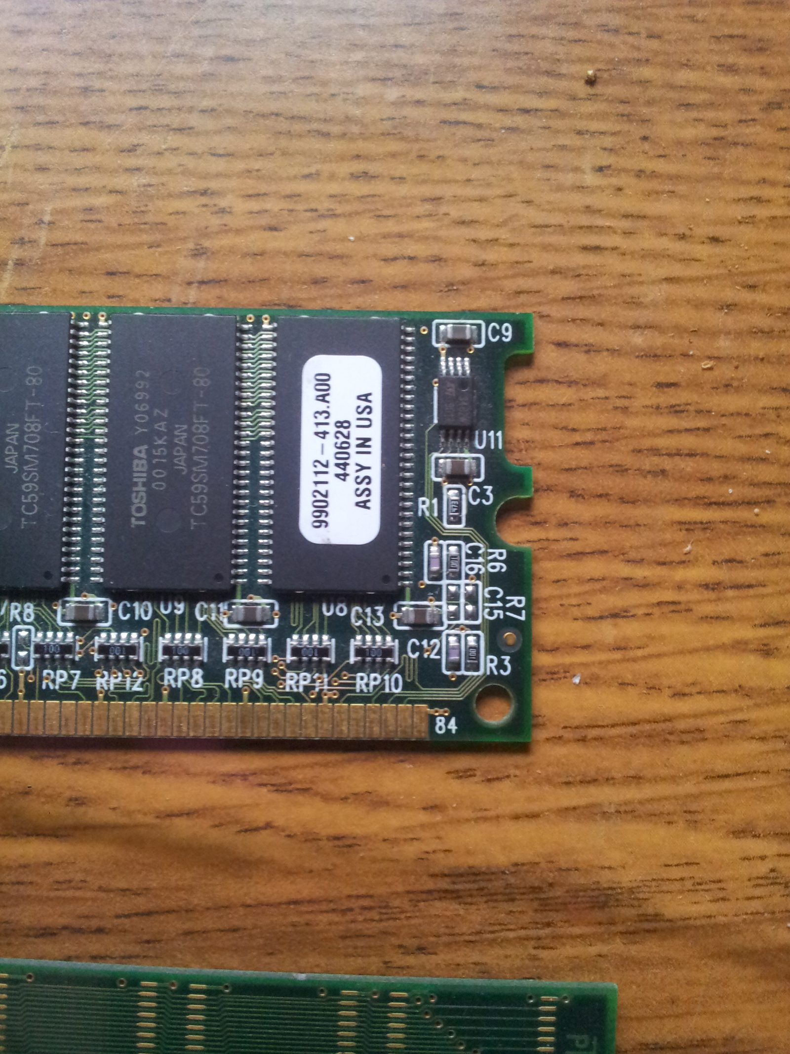 A DRAM memory module, the commodity product at the center of ChangXin Memory Technologies' business.
