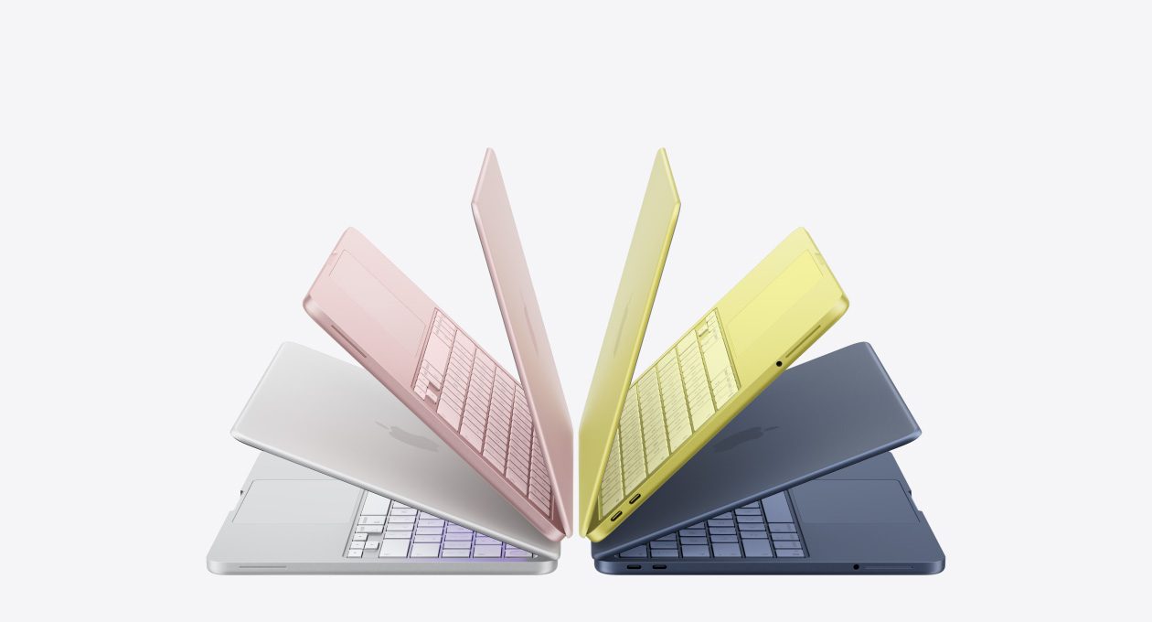 Apple's MacBook Neo, shown in its range of colours.