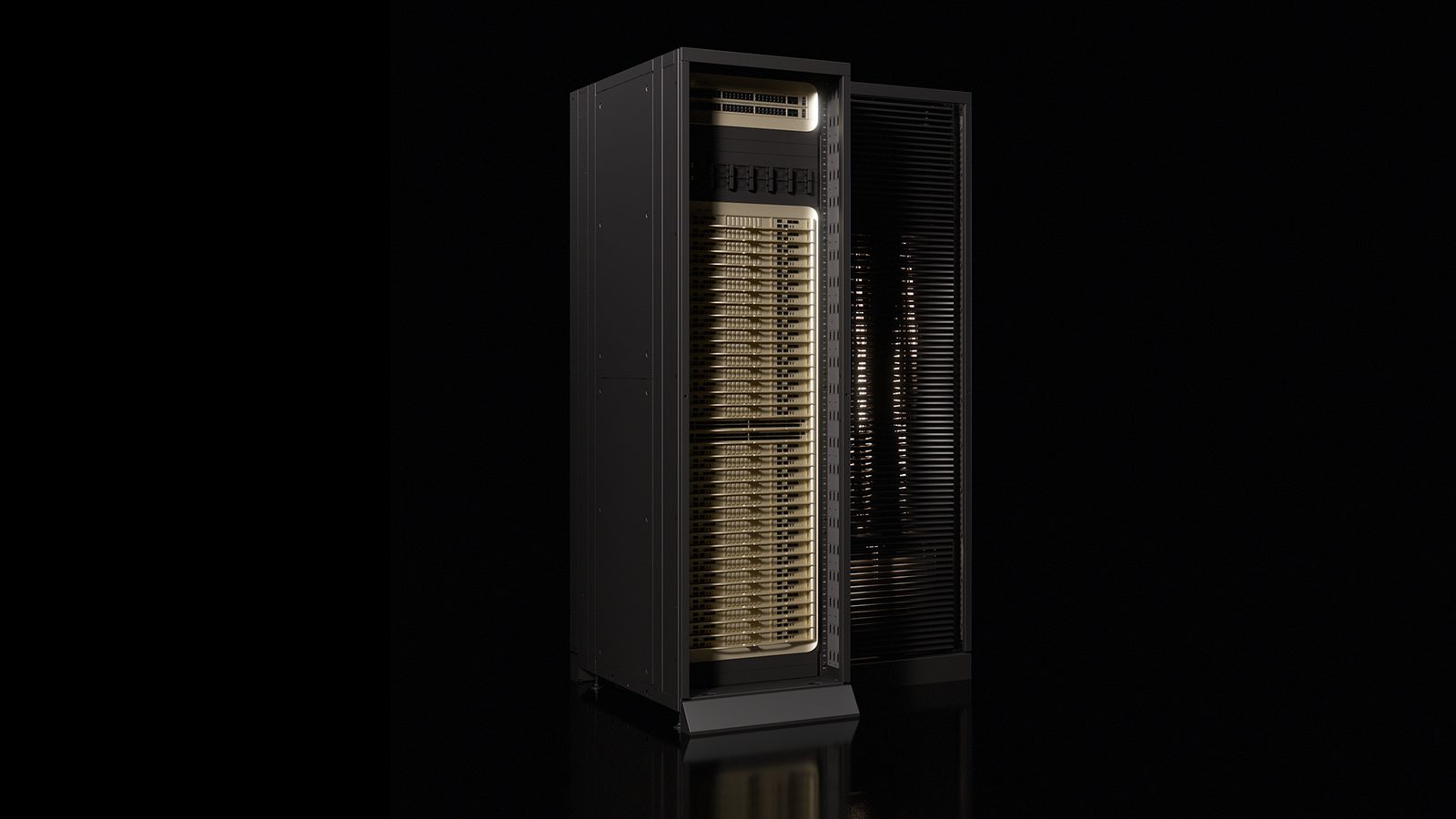 Nvidia's Vera CPU rack system, part of the Vera Rubin platform announced in 2026.